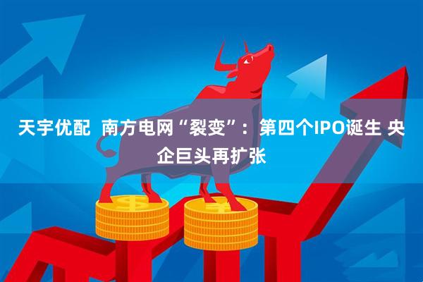 天宇优配  南方电网“裂变”：第四个IPO诞生 央企巨头再扩张